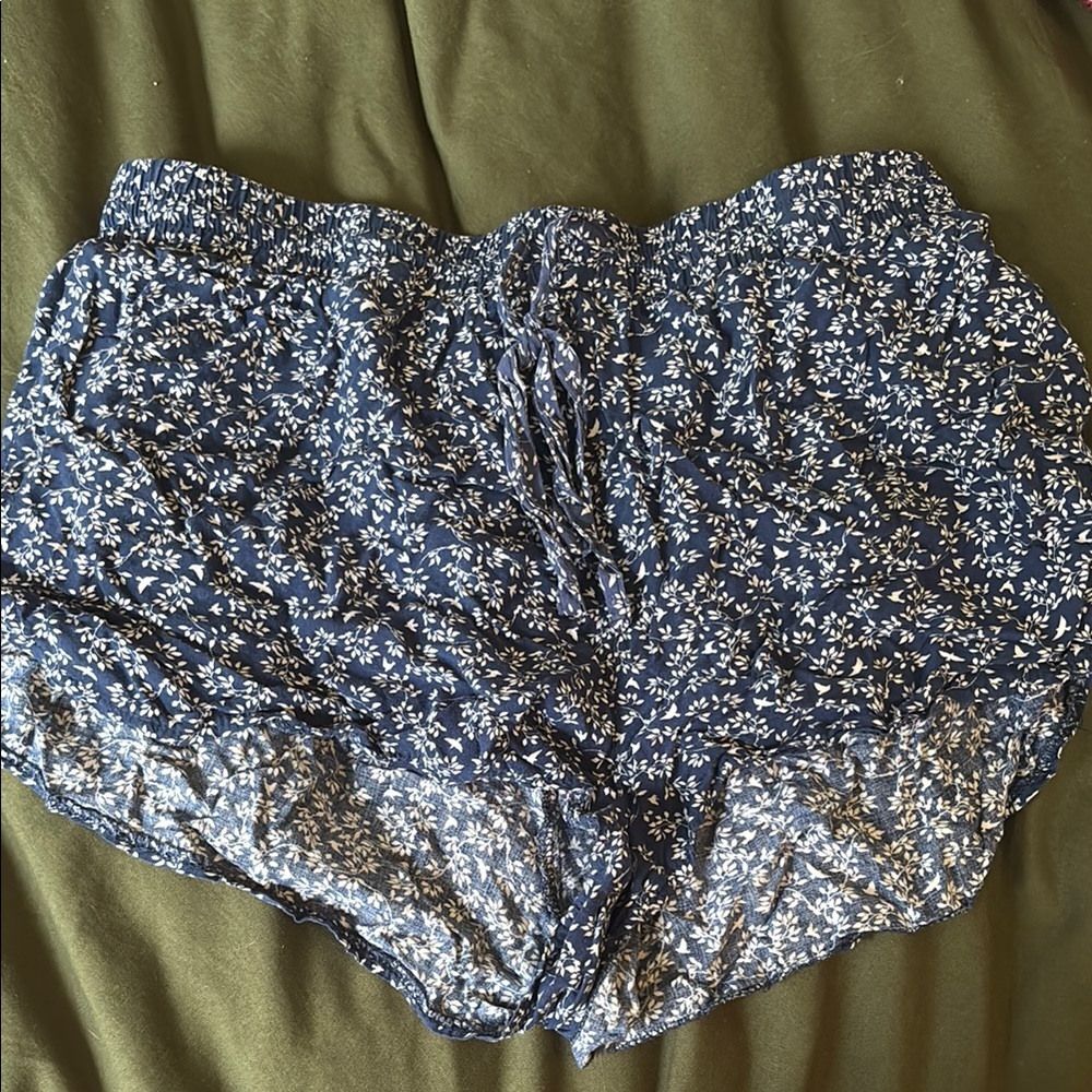 Factorie Blue Floral Women's Shorts